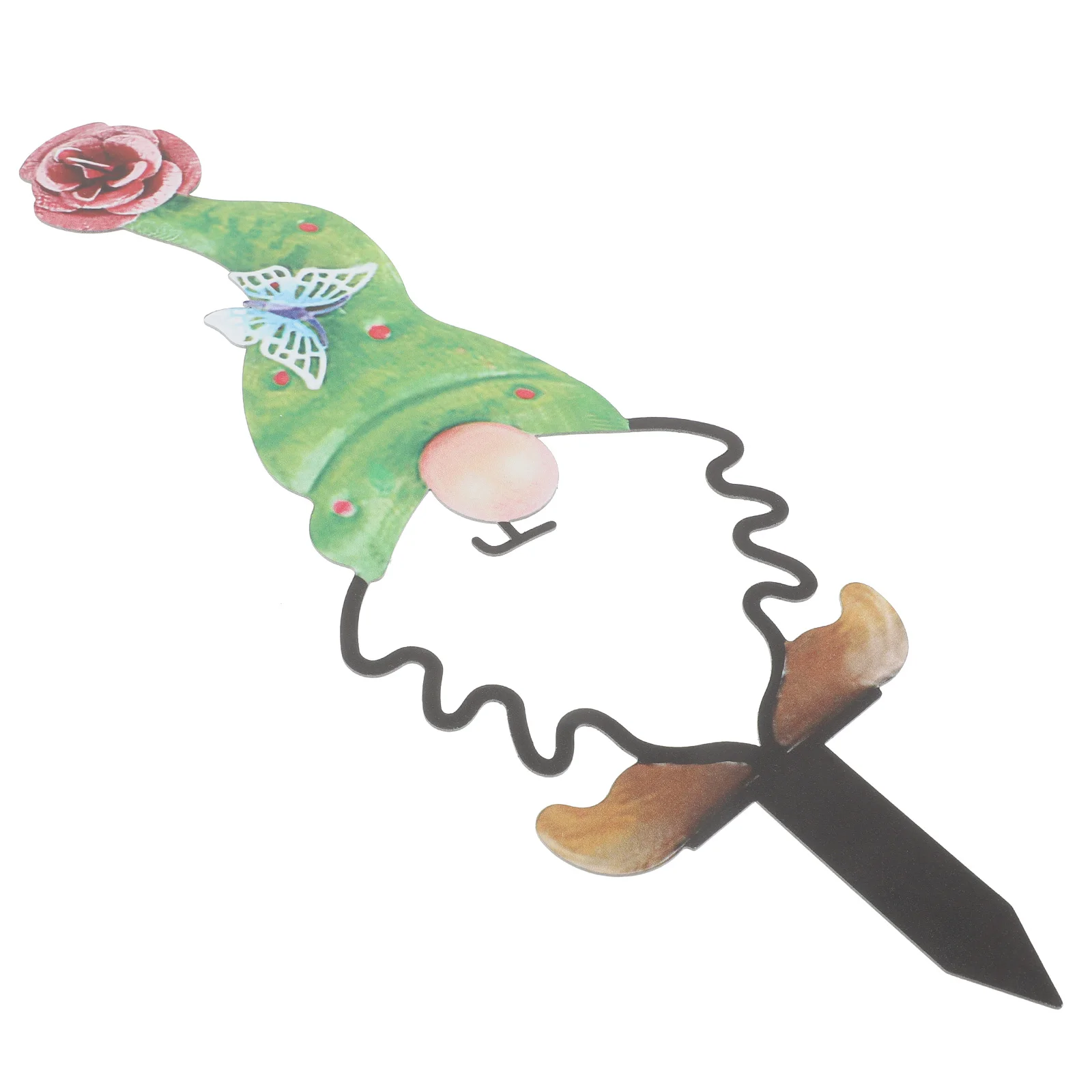 

Outdoor Fall Decoration Metal Gnome Stake - Versatile Garden Yard Decorative Insert for Lawn Patio Reusable Weatherproof Design