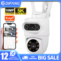 10MP Smart Tuya WiFi Dual Lens PTZ Dome Camera Outdoor Wireless Colorful Night Vision CCTV IP Camera Home Security Surveillance