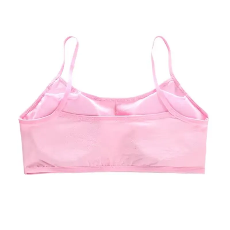 رسالة الرياضة الفتيات الصغيرات الصدرية لطيف القطن موضوع التدريب في سن المراهقة الملابس الداخلية الطبيعية حبال سترة الموضة 5 ألوان