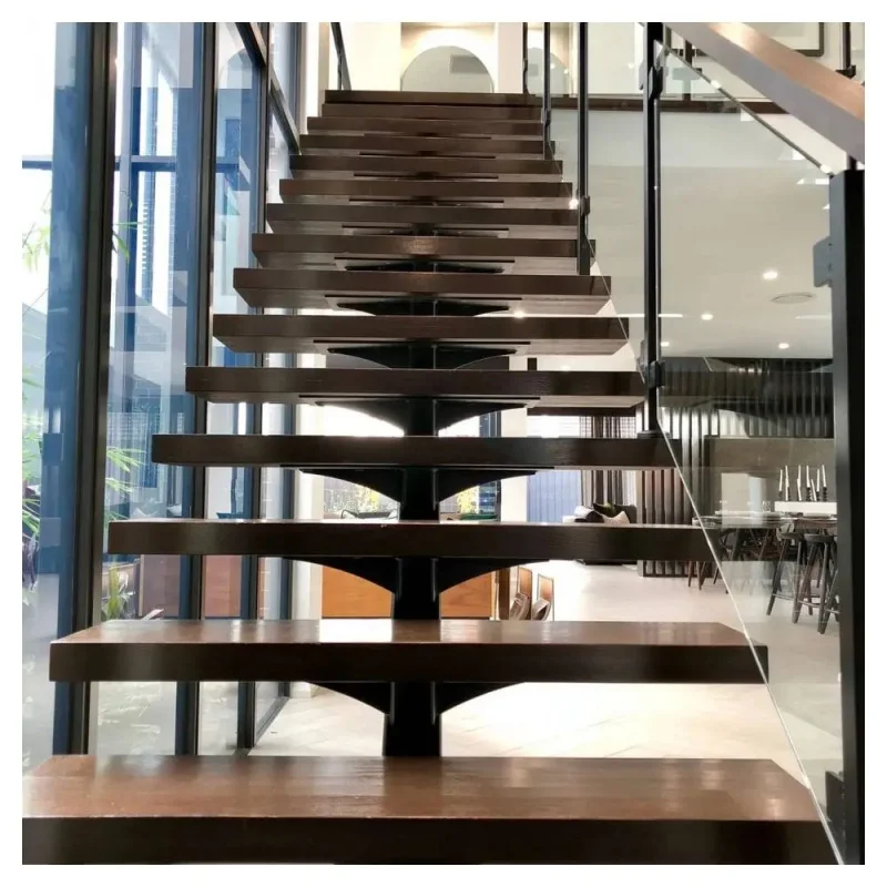 custom.High Quality Modern Interior Stair PRIMA Stainless Steel Glass Railing Anti Slip Durable Home Living Room Staircase