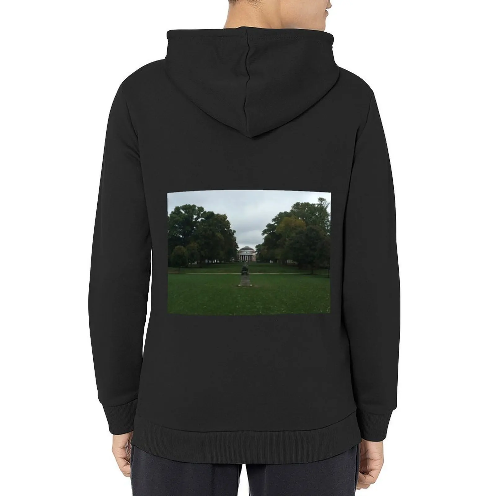 

The Lawn At UVA Hoodie men's winter sweater anime clothes autumn men's clothing pullover hoodies