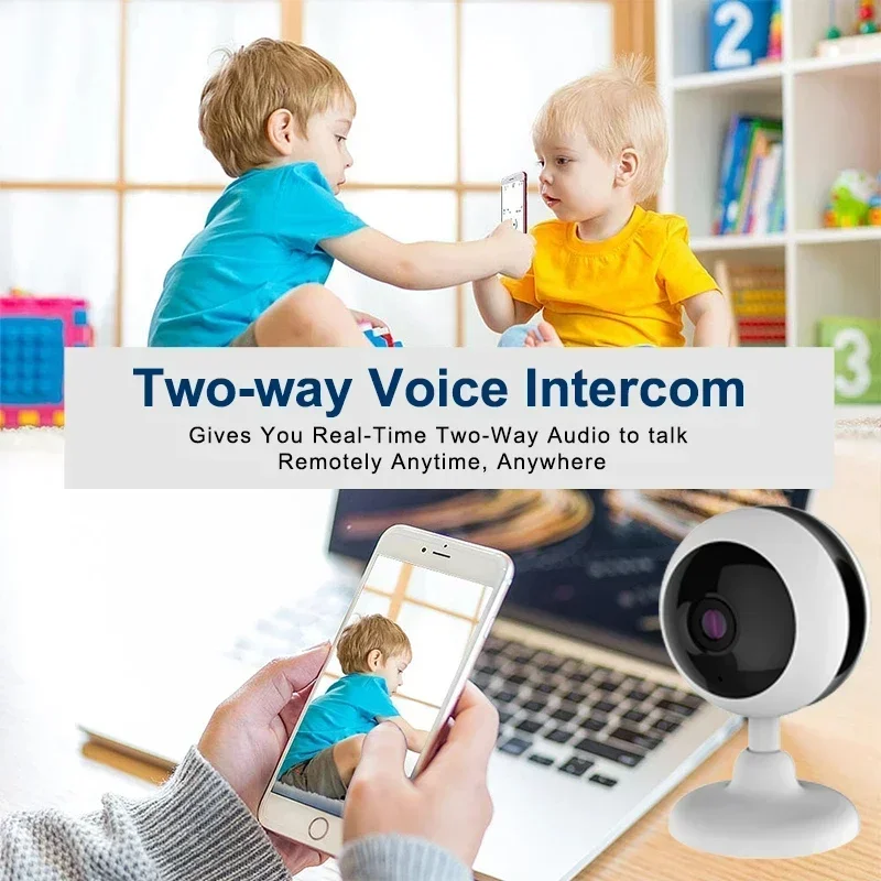 Imagem -06 - Smart Infrared Night Vision Baby Monitor Interfone Bidirecional Câmera de Segurança Interna sem Fio Casa Inteligente 1080p