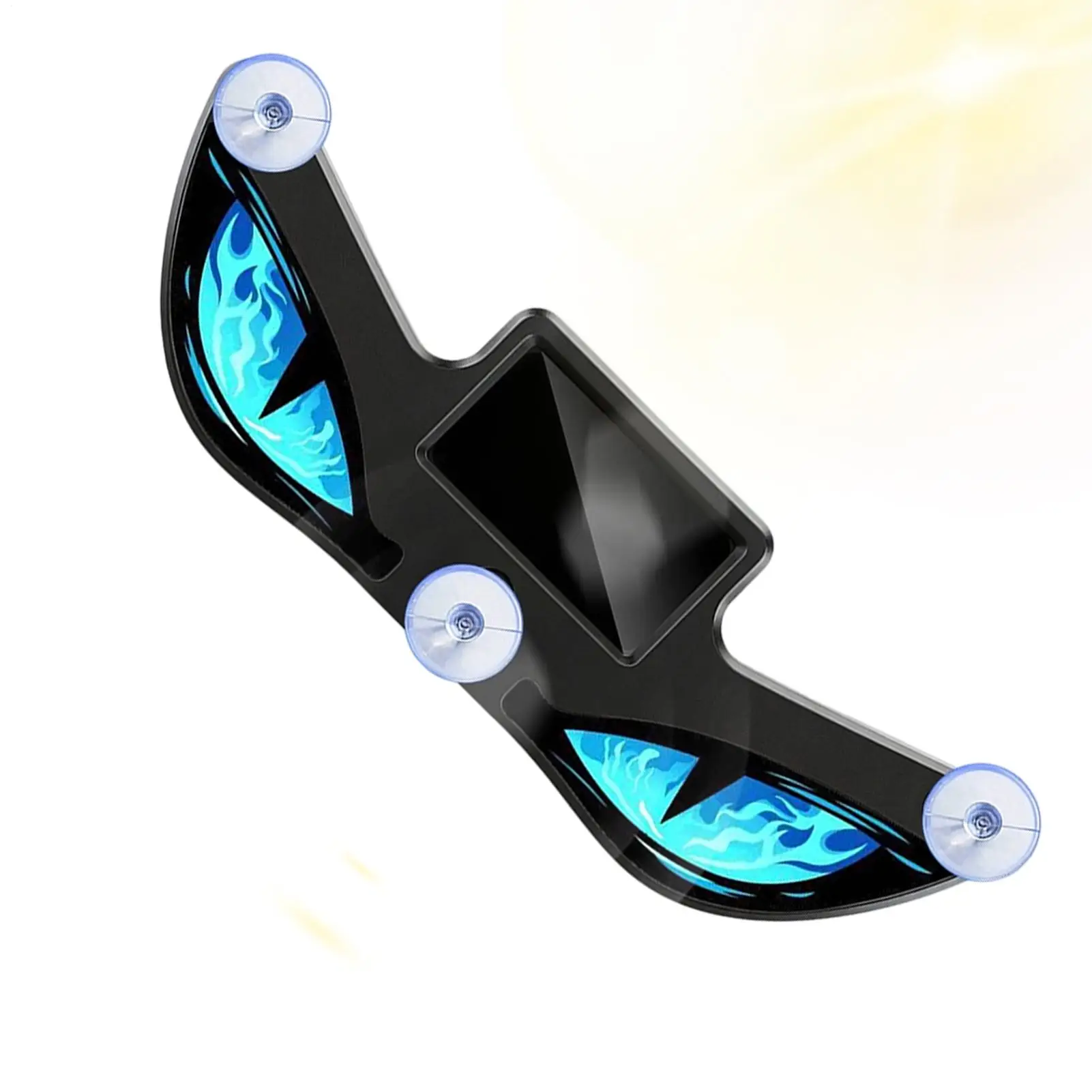 Solar Eye Car Light No Drill Waterproof Suction Cup Decoration Car Window Eyes Warning Light For Truck Sedan RV Commuting Travel