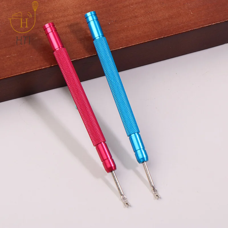 Outil de réparation de montre en acier allié, accessoires pour horloger, dissolvant de mains de montre, outil de levage manuel pour enlever l'aiguille, 2 pièces