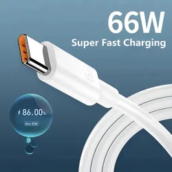 6A Fast Charging Usb C Cable for Xiaomi Mi 12 Redmi POCO Huawei Mobile Phone Accessories Type C Cable Phone Charger USB Cable