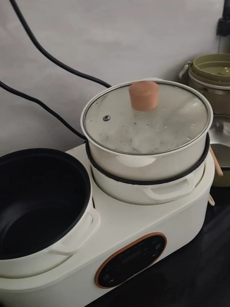 For Dual Inner Pot Smart Rice Cooker, Multi-function Household Mini Cooker With Dual Control, for Cooking, Steaming, Frying
