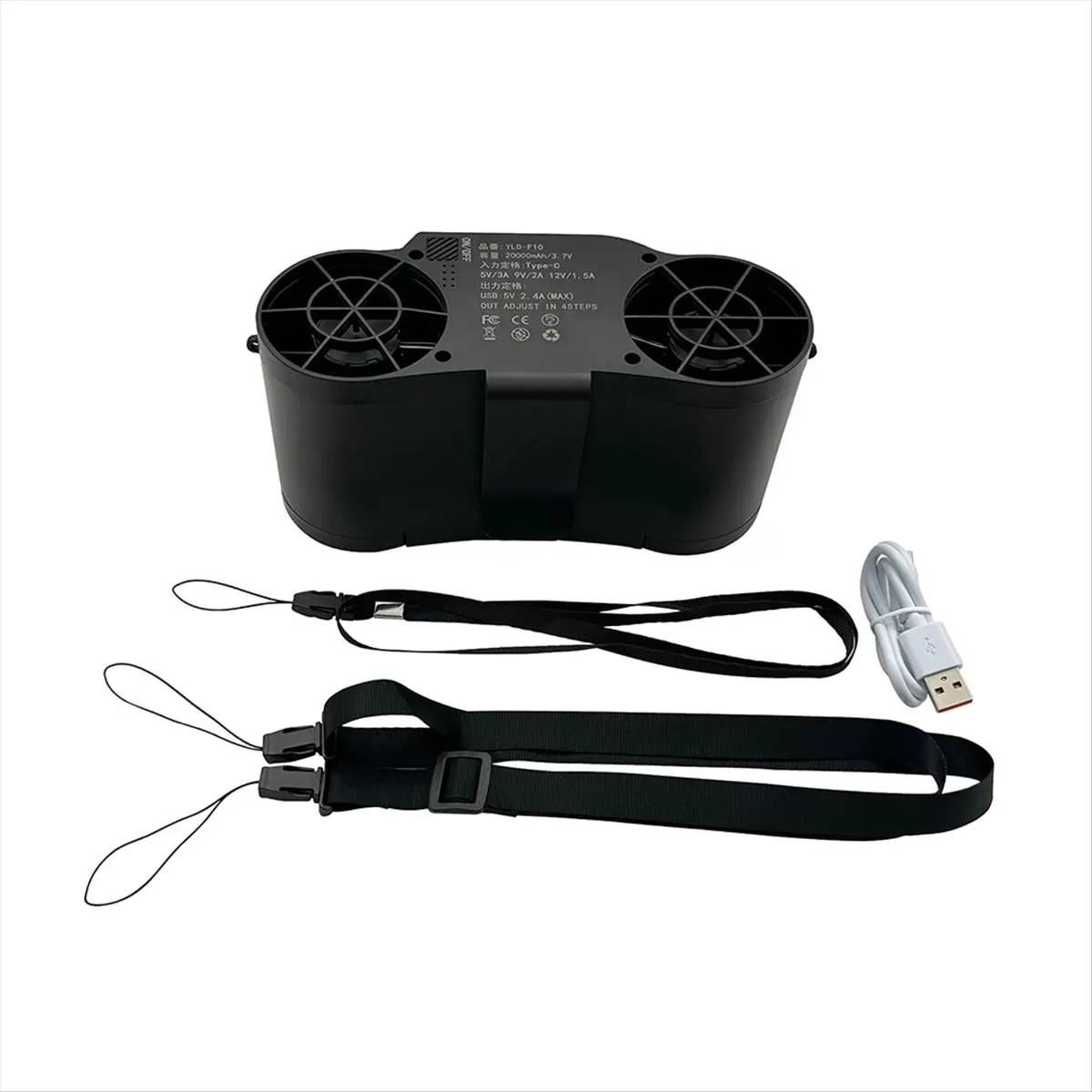 

Portable Waist Fan Emergency Mobile Power 20000mAh Electric Fan Cooler Airflow for /Farm/Traveling/Fishing [cilae-17R]