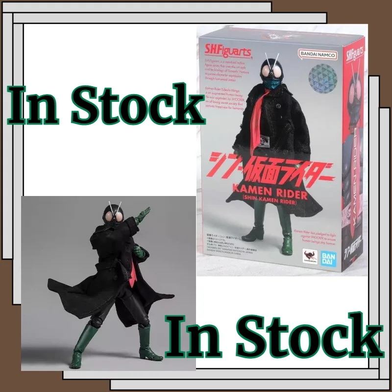 

In Stock Bandai Original S H F Kamen Rider (Shin Kamen Rider) Action Figure Desktop Decor Model Figure Anime Character
