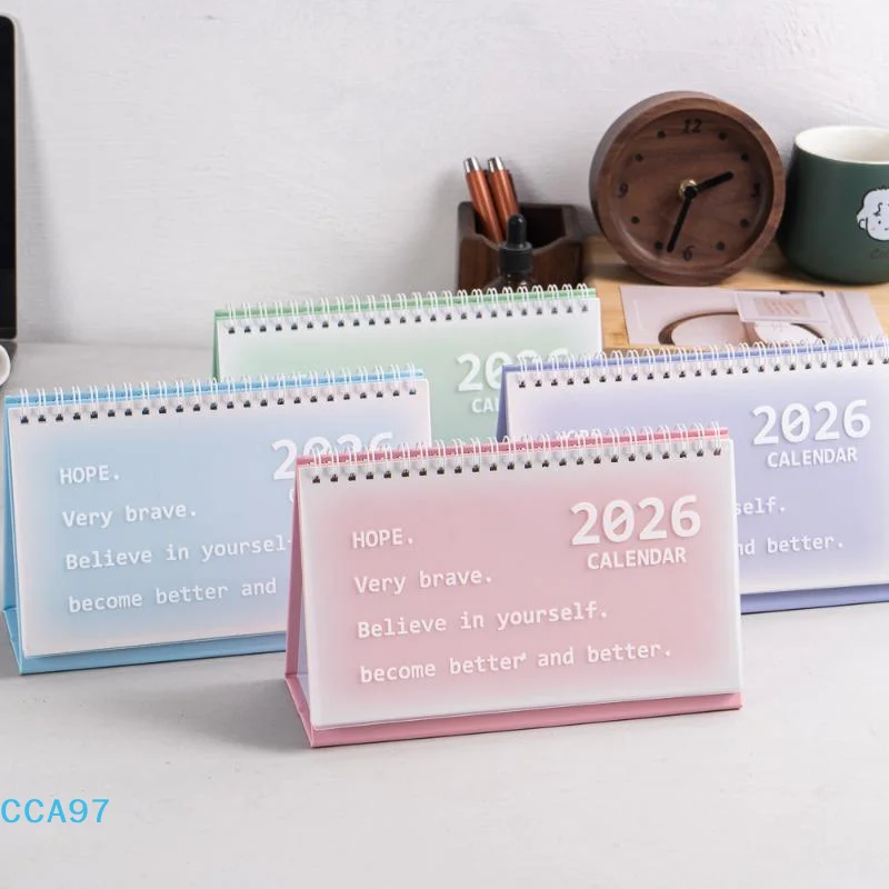 

【A】2026 Desk Calendar Large English Calendar Books Annual To Do List Monthly Daily Planner Time Management