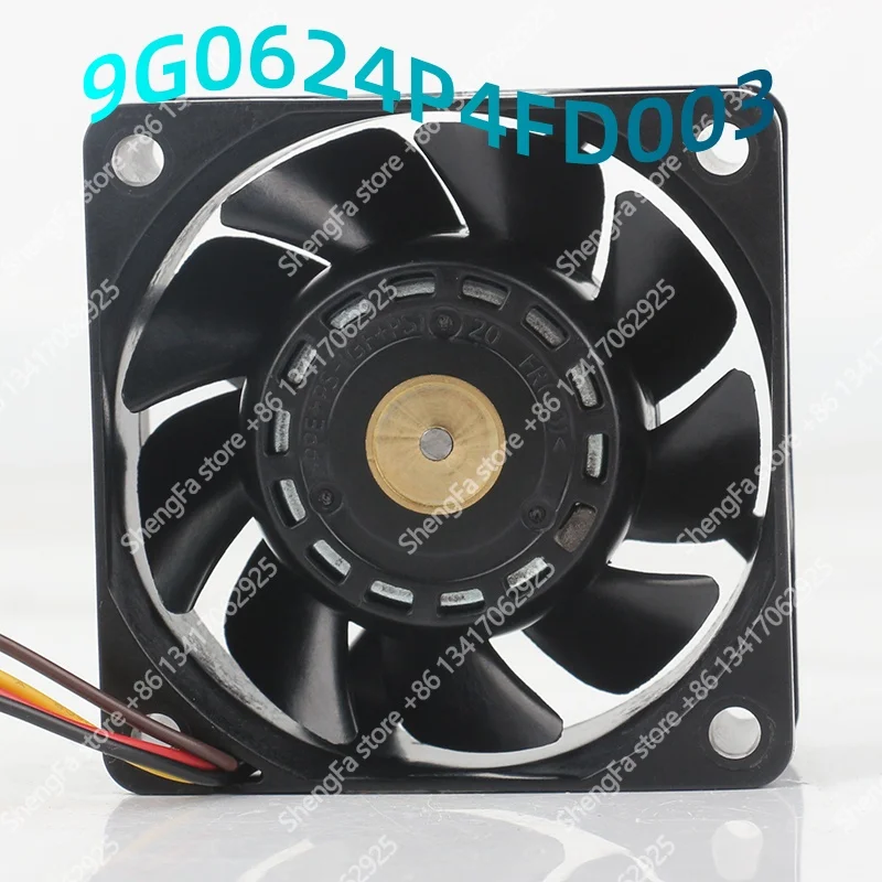 Sanyo AC EC 6025 60X60X25MM 6CM PWM speed regulating frequency converter 9G0624P4FD003 Cooling fan DC24V 0.17A