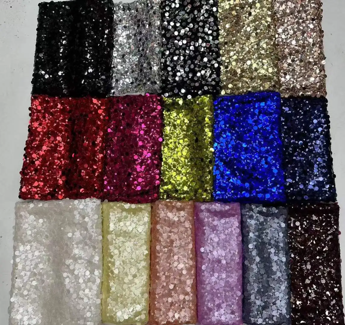 High -End Luxury African French Mesh  Lace Fabrics 2024 High Quality Nigerian Sequins Lace Fabrics For Wedding Party