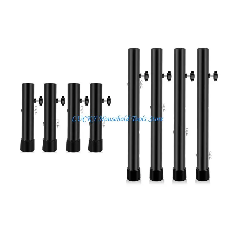 

J0MC Desk Leg elevator Not Slip Rubber Feet Supports Heavy Duty Table Leg Extenders