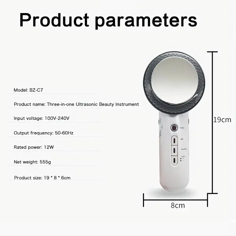 Ultrasound Cavitation EMS Body Sculpting Slimming Massager Cordless Handheld Body Cellulite Fat Remover for Belly Waist Leg Arm