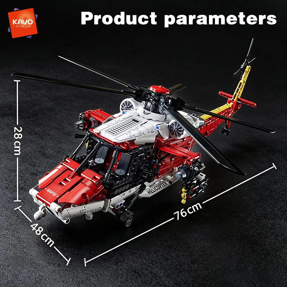 KAVOWORLD MOC 1528 Teile Z-20 – Kids Toys Helicopter Bewertung und Preis