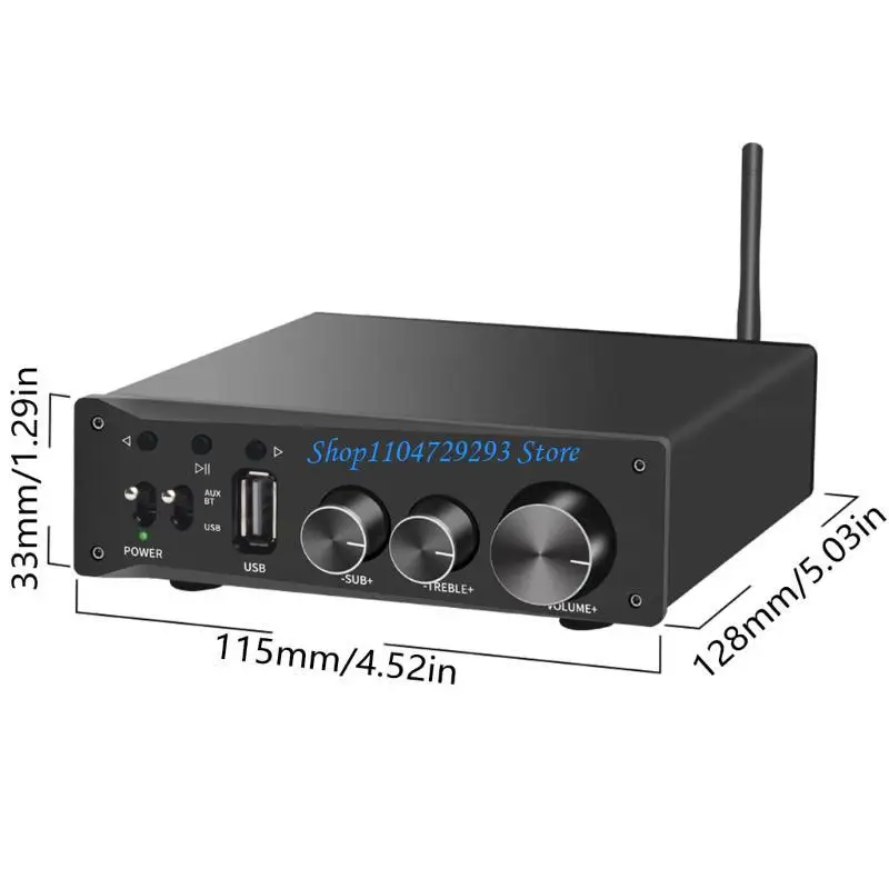 Y2GD HF210PLUS Dynamic 2,1Ch/2,0Ch -Verstärker 50WX2+100W PCM5102 Decodierung