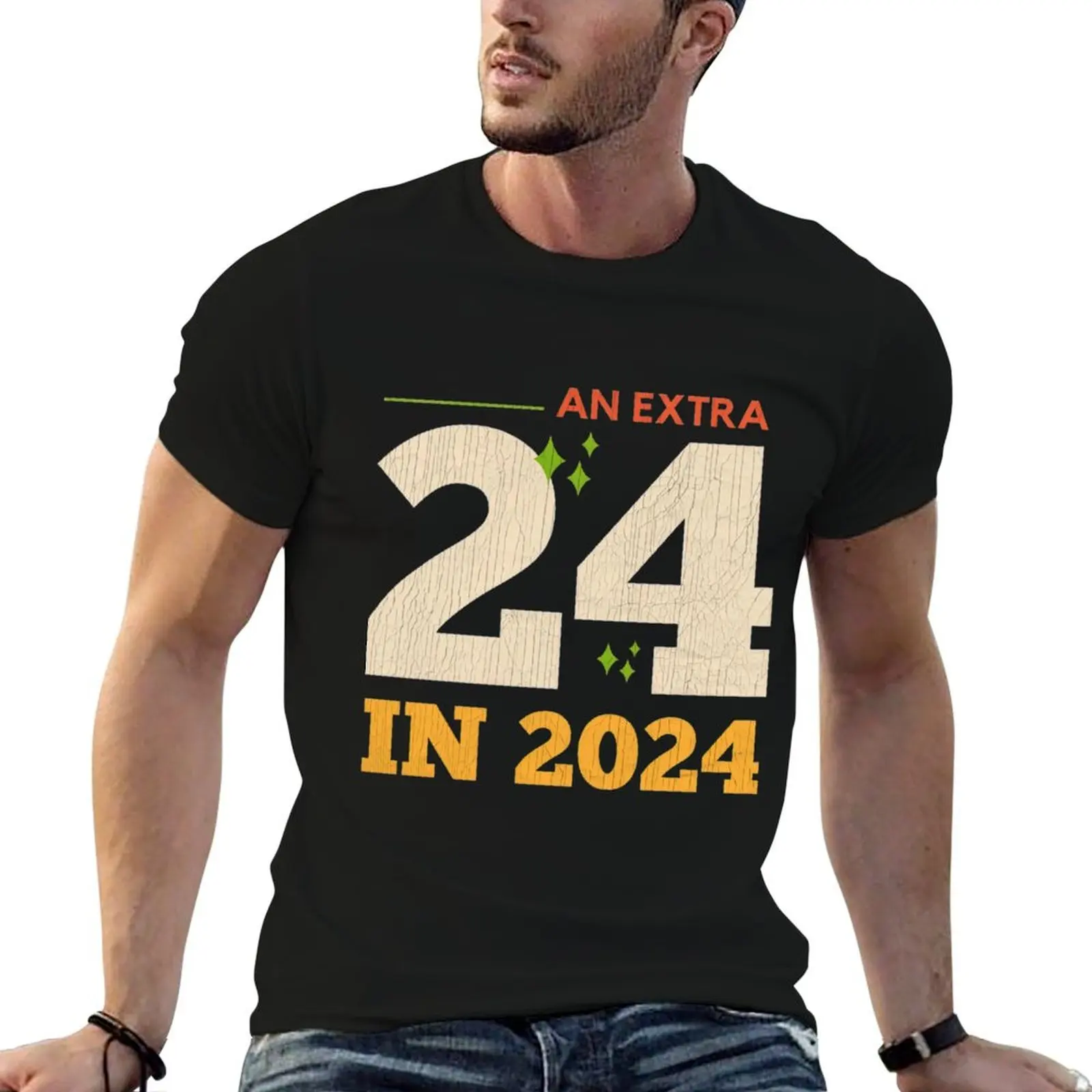 

An Extra 24 In 2024 Leap Year February 29th T-Shirt cotton t shirt man t shirts for man graphic tees t shirts designer T-Shirt
