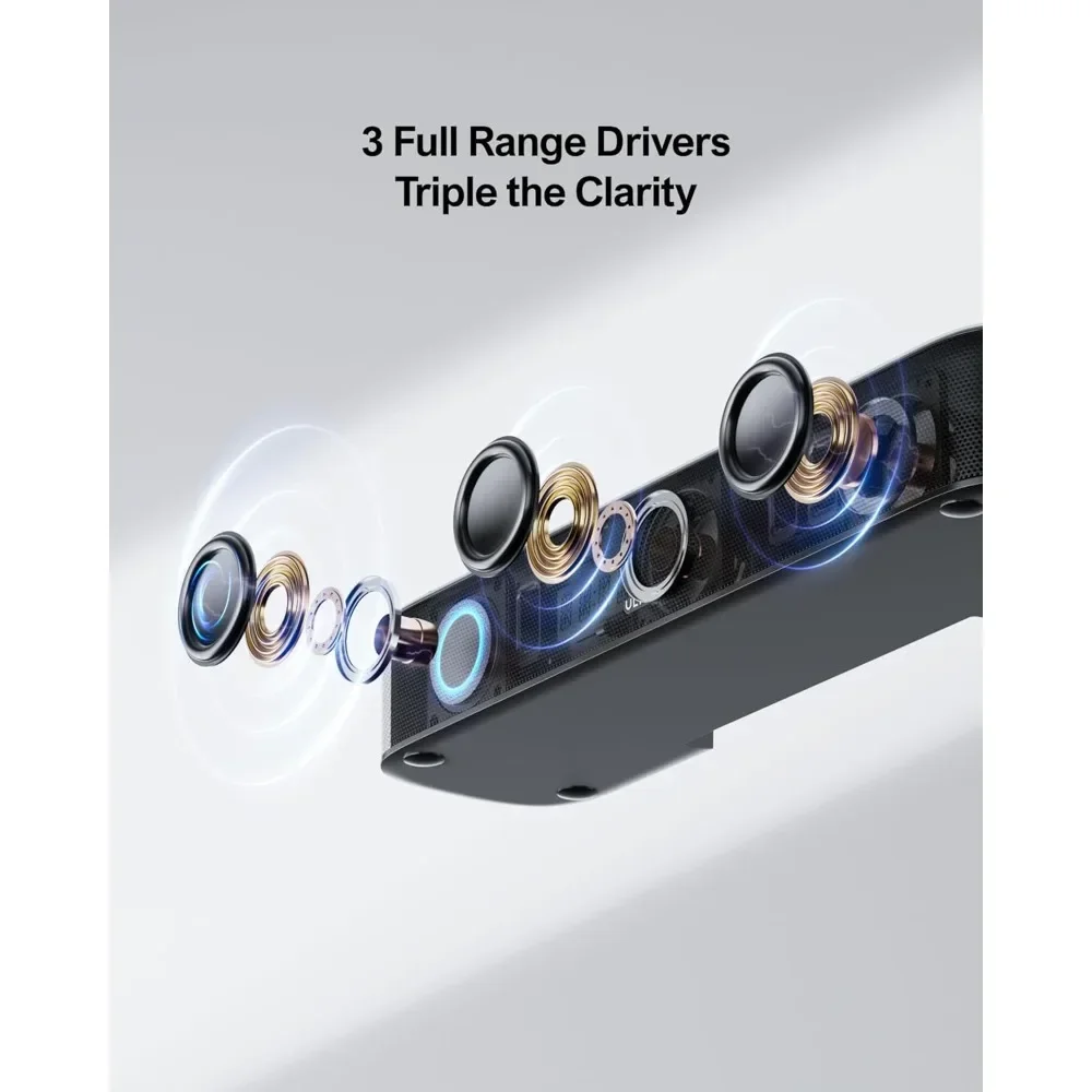 شريط صوت 5.1 قناة مع Dolby Atmos، نظام صوت محيطي للتلفزيون، التحكم في التطبيقات، نظام صوت المسرح المنزلي، مكبرات صوت للتلفزيون مع Subwoo