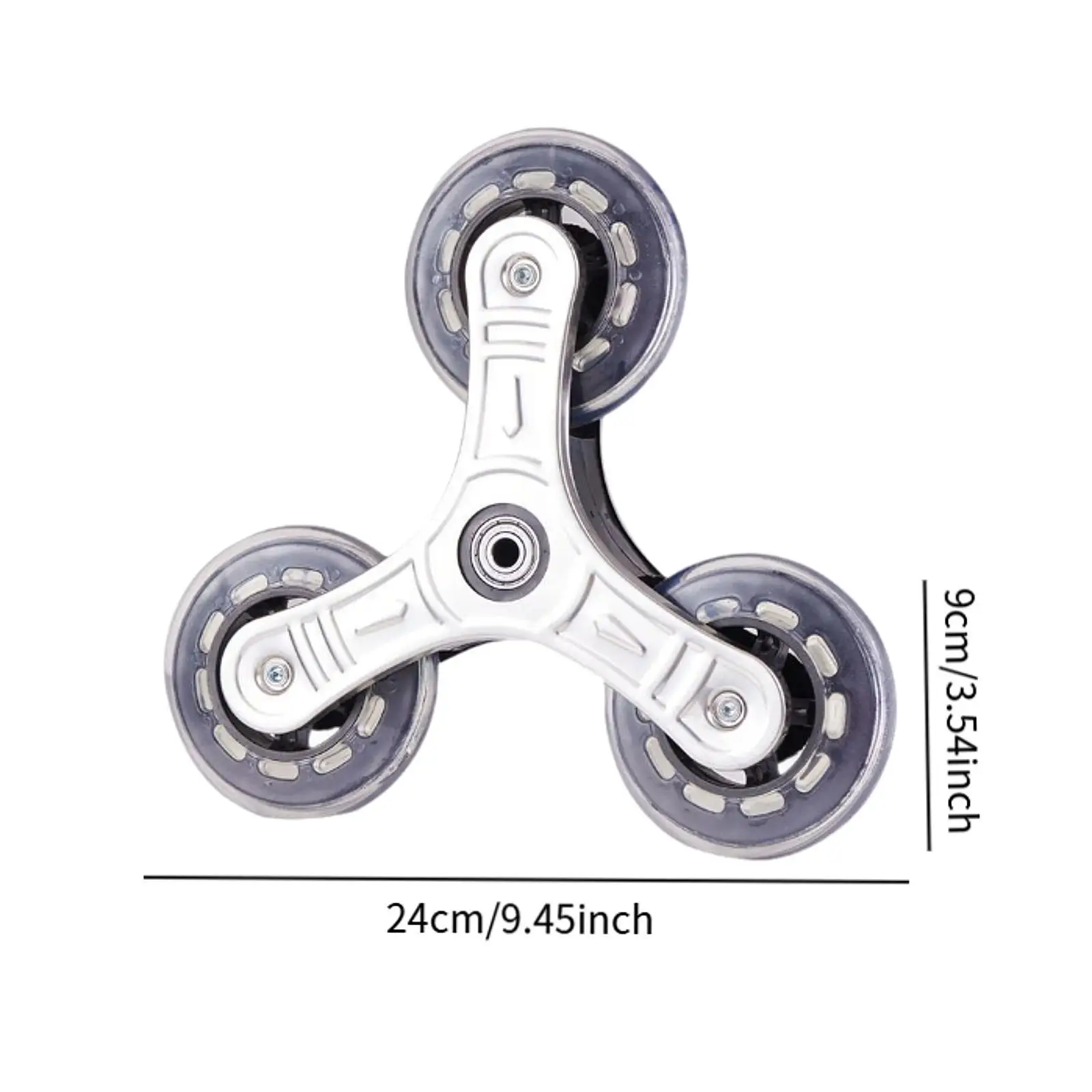 Triangle Stair Climbing Replacement Wheels High Weight PU Stainless Steel for Folding Cart Trolley