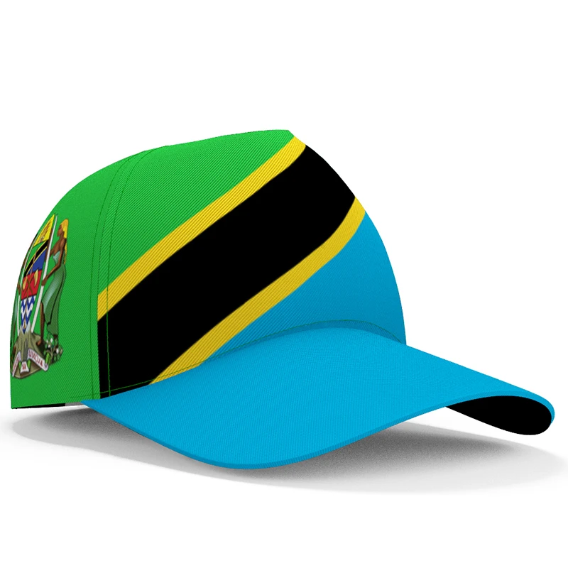 Tanzania male youth diy free custom name number boy hat nation flag tz tanzanian swahili country print photo text baseball cap