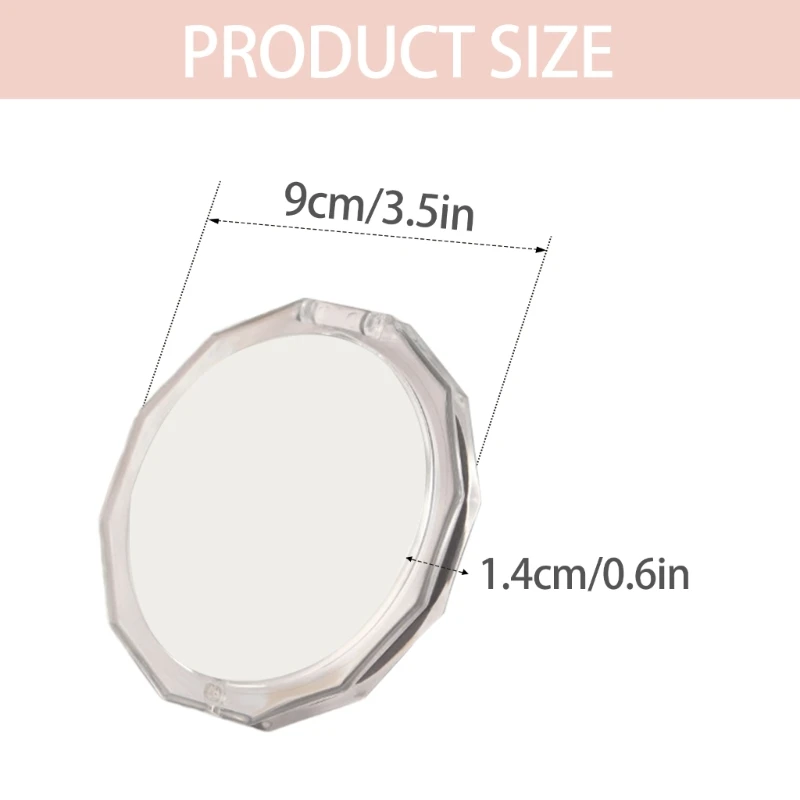 Gương mặt phóng đại 7x được nhân đôi Thích hợp cho túi xách du lịch và trang điểm tiết Ứng dụng Dropshipping