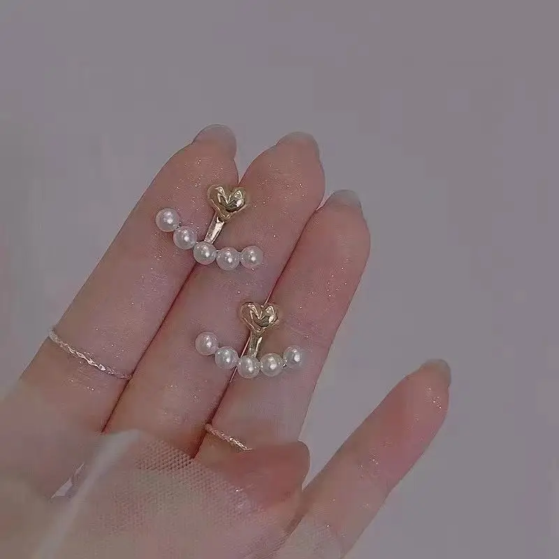 

Оптовая продажа, серьги из стерлингового серебра S925, фурнитура для крепления, базовые монтажные детали, аксессуар для жемчуга 3-4 мм, 5 пар/лот