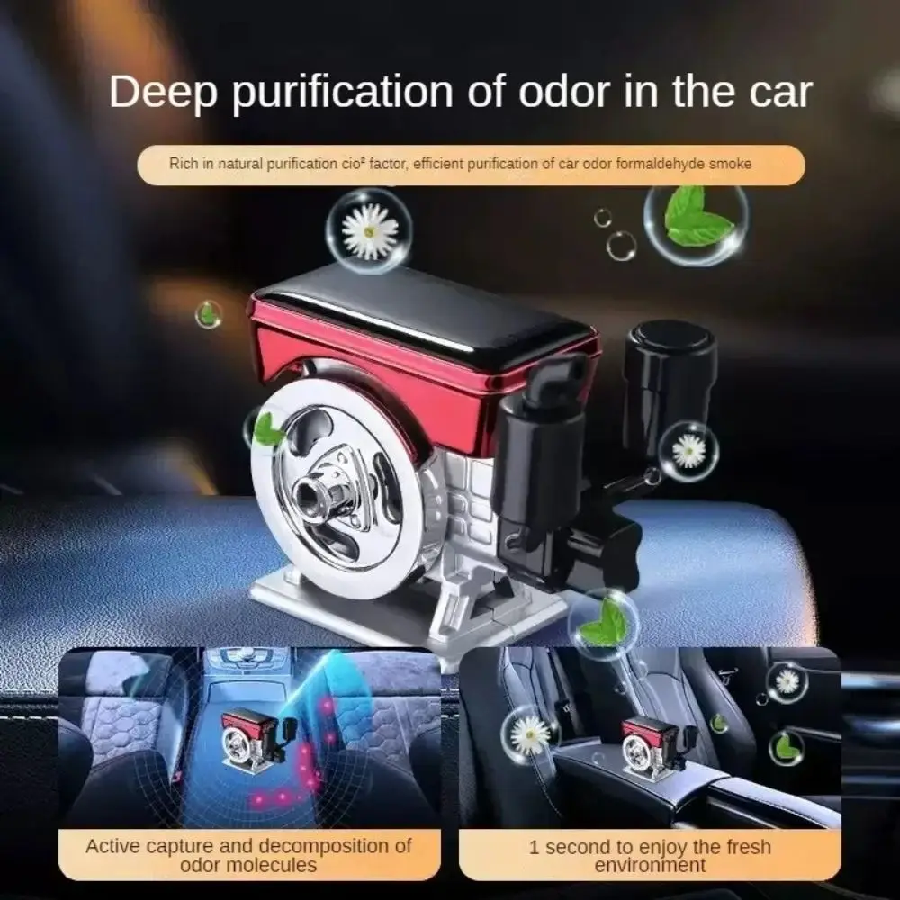 

Zen Char Solar Powered Car Diffuser Ocean Osmanthus Car Air Freshener Gardenia Scented Tablets Car Purifier Vehicle Use