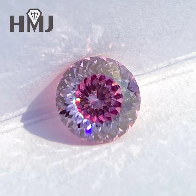 Moissanit-Diamant, mehrfarbig, rund, 100 Facetten, mit GRA-Zertifikat, DIY-Ring, Halskette, Ohrringe für die Schmuckherstellung, Großhandel – Detail 11