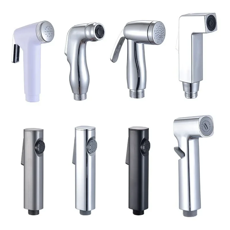 Toilet Bidet Douche Sprayer Stainless Steel Hygienic Shower Head Handheld Water Pressure Control Self Cleaning Accessories