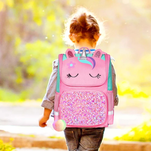 Girl backpack lunchbox shops set