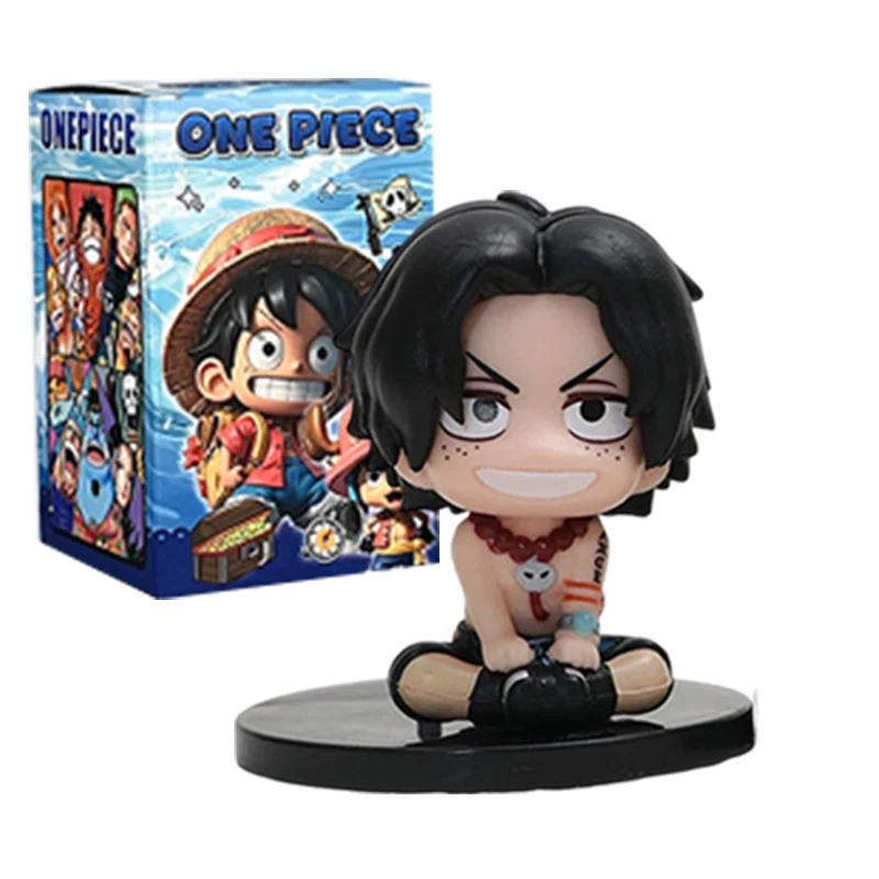 1-12 Stück Blindbox Anime One Piece Figur Luffy Roronoa Zoro 6cm Q-Version Actionfigur Niedliches Spielzeug Schreibtischdekoration Modell Geschenk