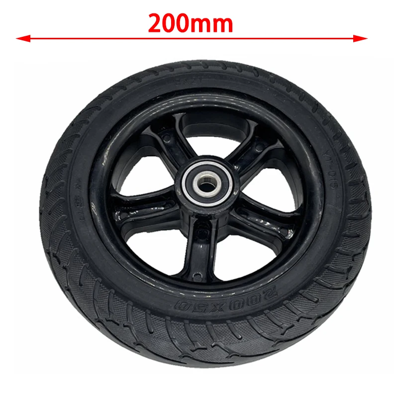 NEW 8 Inch Wheel 200x50 Solid Tire Wheel Fit For Electric Scooter Balance Car Explosion-proof Puncture Proof Tubeless Tyre Parts