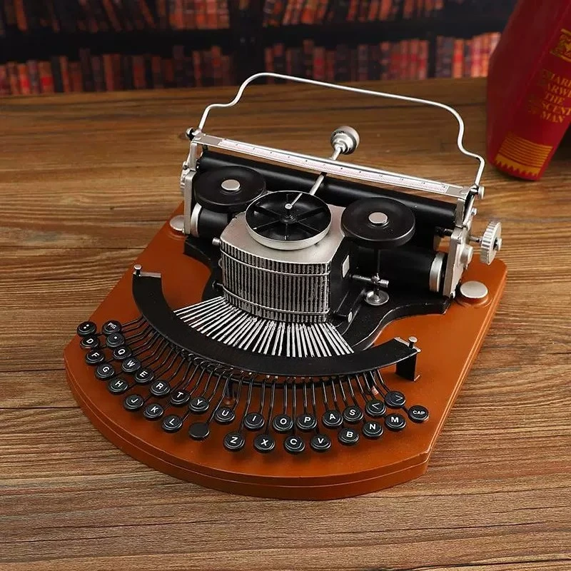 European Retro Old-fashioned Typewriter Ornament Indoor Desktop Decoration Props