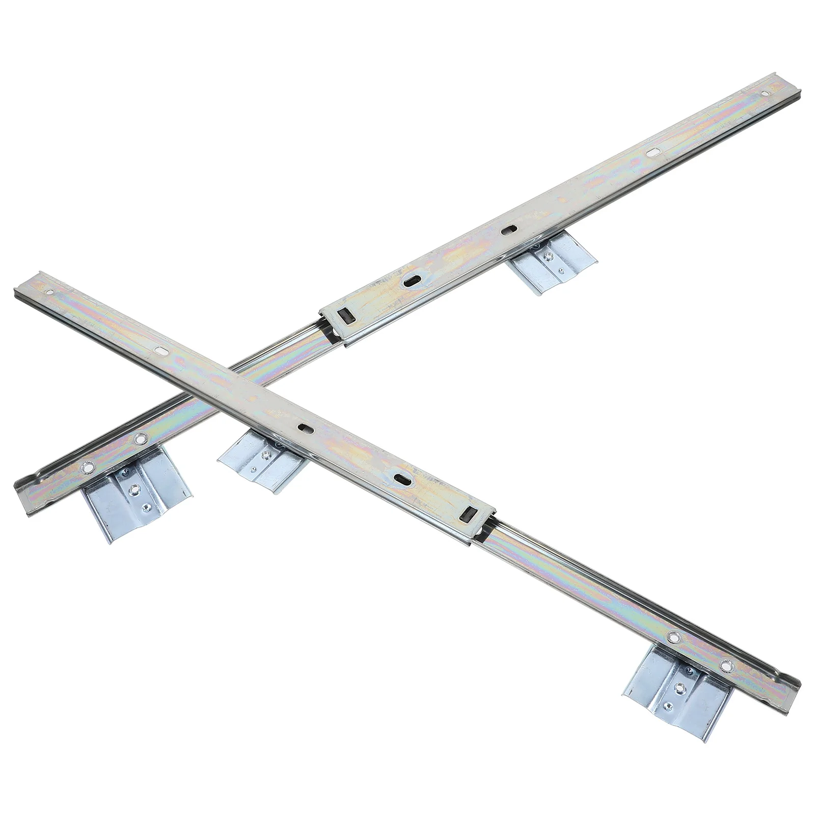 

1Set Keyboard Slide Steel Sturdy Side Mount Keyboard Tray Slides Full Extension Track Guides Track Rails Slide