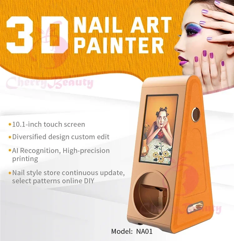 nail art designs printer automatic machine 3d digital desktop customization uv gel nail polish printer for nails home use