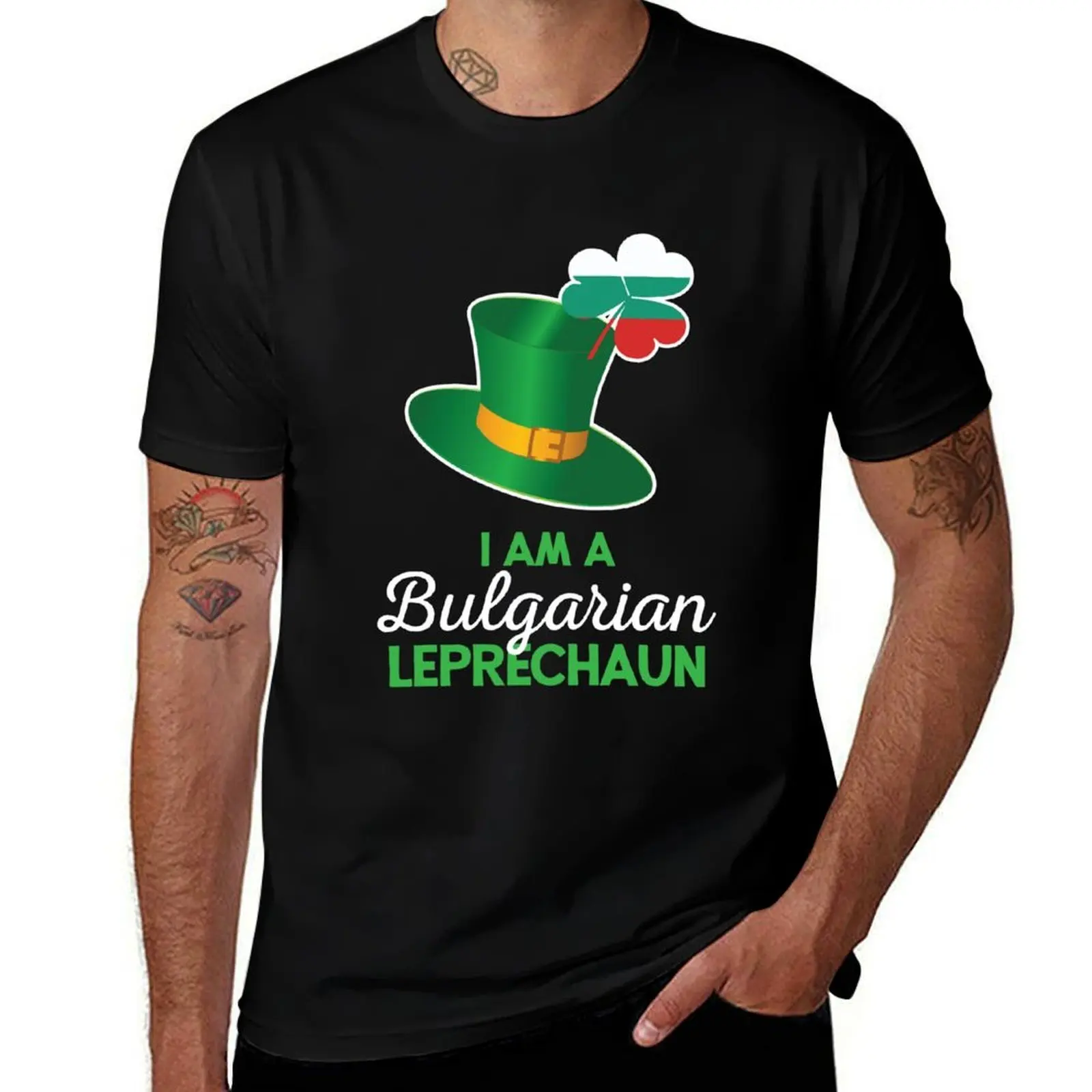 

Bulgarian St Patricks Day Leprechaun T-Shirt shirts graphic tee anime figures graphics luxury designer vintage t shirt men