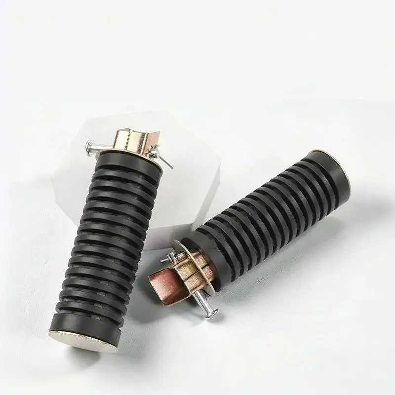 CG125 Moto Rear Footrest Pedals 1/2Pcs Durable Rubber Anti-slip Foot Pegs for Passenger Motorbike Modification Accessories