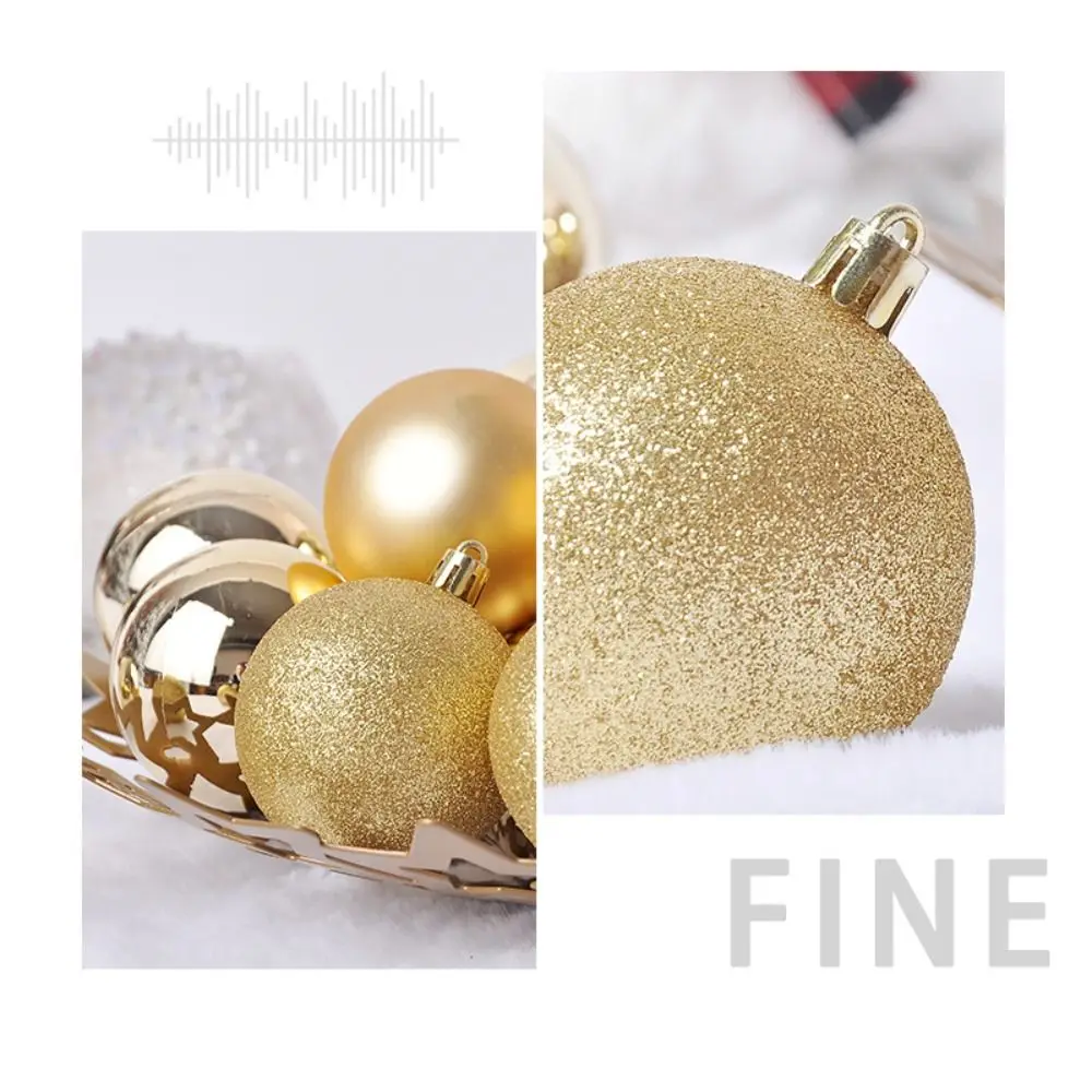 24PCS Fashion Plastic Christmas Ball Set 3cm 10 Colors Xmas Ornament Ball Suspensable Christmas Tree Balls Storefront - view 5