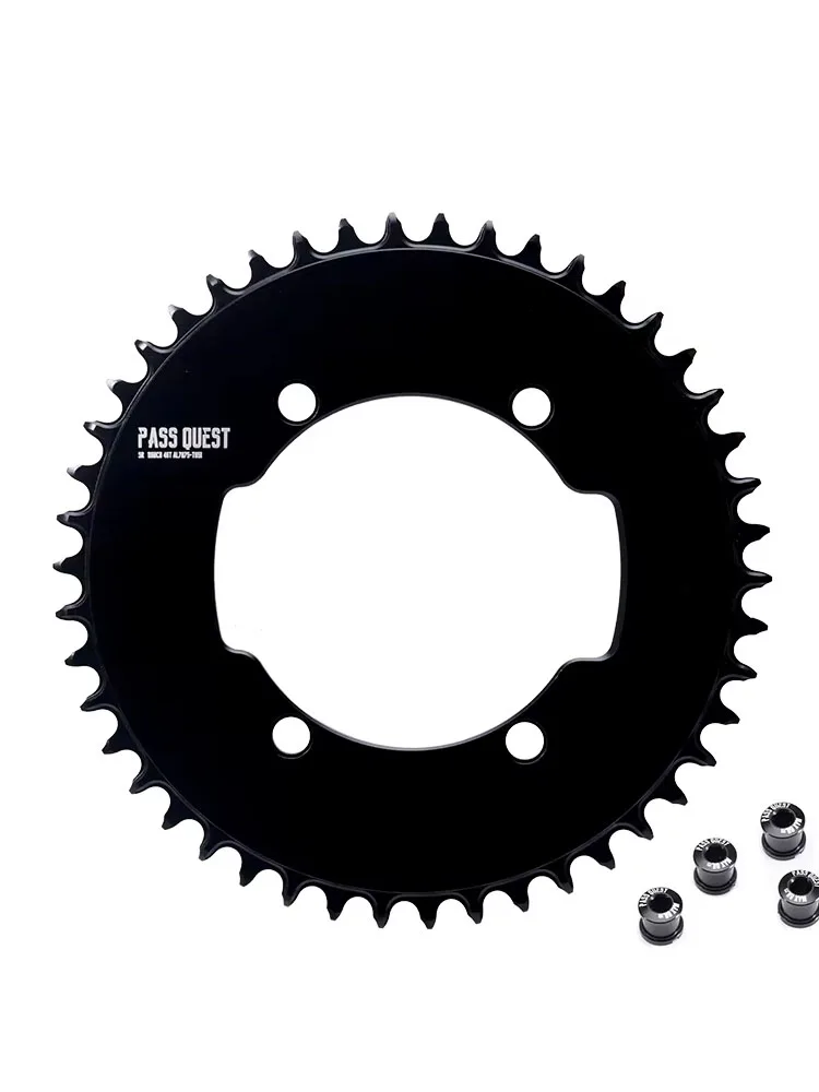 PASS QUEST 110 bcd kettingblad voor SRM Power meter Oorsprong Crank Narrow Wide Kettingwiel 110bcd AERO 4 bout Fietskettingblad - afbeelding 2