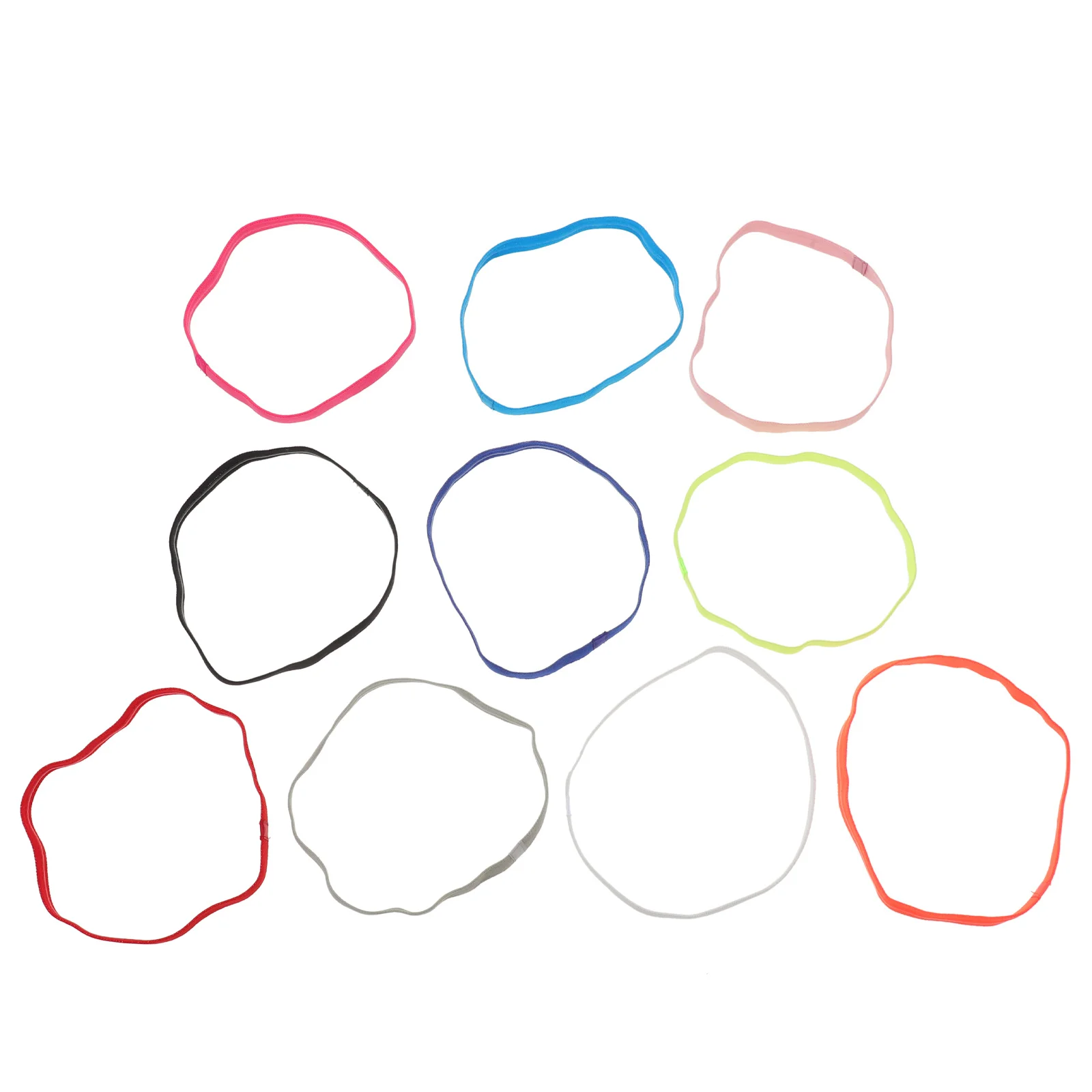 

20Pcs Exercise Headbands for Men and Women Sweat Wicking Elastic Running Headband Yoga Football Support Breathable