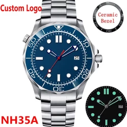 Luxury NH35 Mechanical Men's Watches 2023 Diver Wristwatches Sterile Ceramic Sapphire Automatic reloj Sport Watches for Men 007