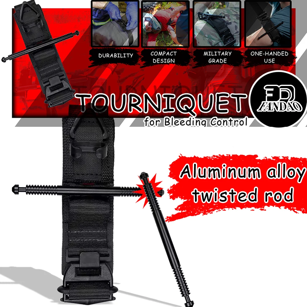 

Тактический жгут для работы одной рукой Gen 4, медицинские решения, компрессионный ремешок 1,5 дюйма для борьбы с кровотечением, боевое оборудование