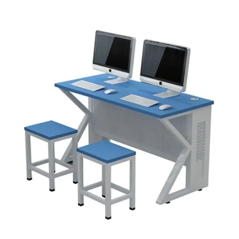 School computer room desk training table and chair single computer room double multimedia training table