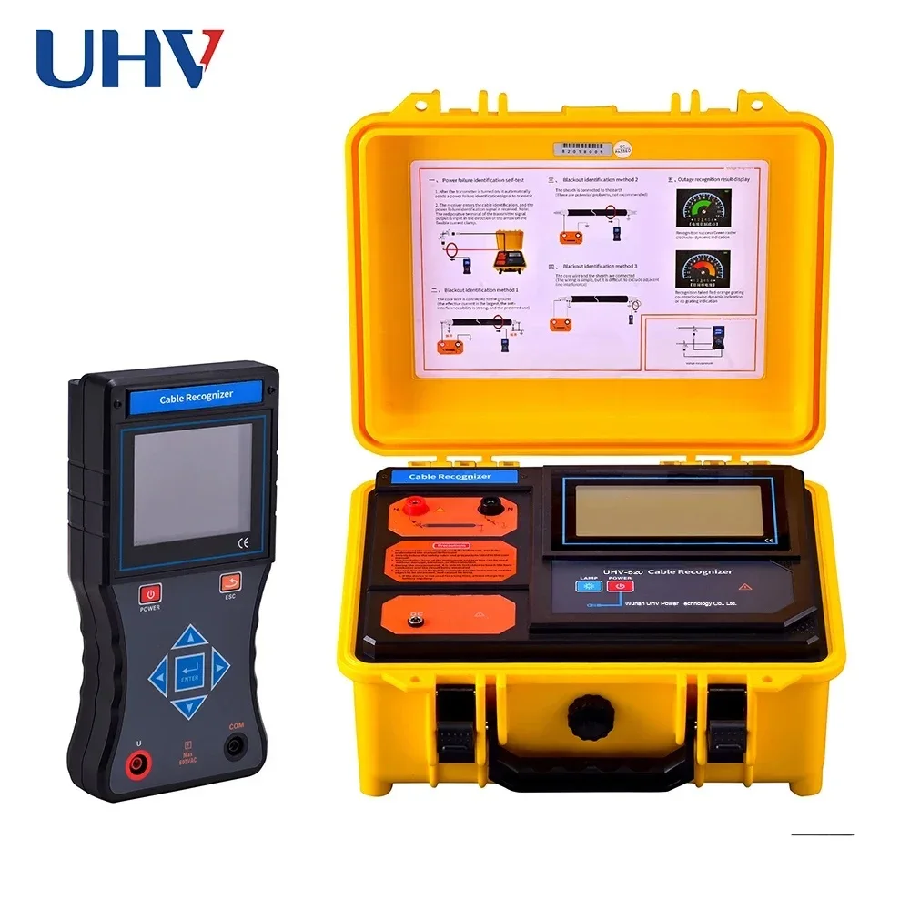 UHV-520 High Voltage Underground Cable Fault Location System Cable Indentifier Wire Locator  Flexible Current Clamp Suitable For