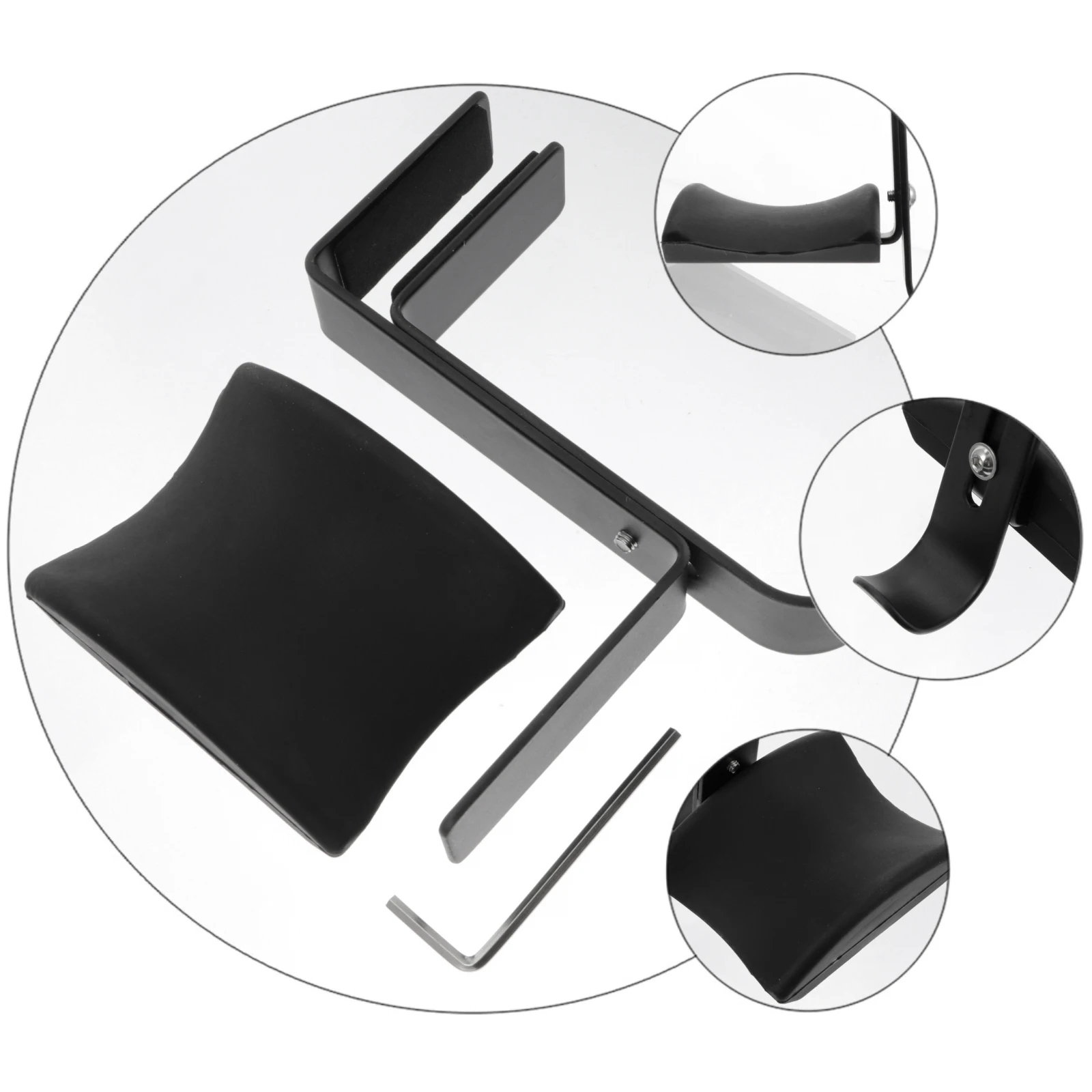 

Headphone Rack Holder Metal St Clamp Under Desk Hook for Headset Anodizing Easy Installation Stylish Practical Versatile