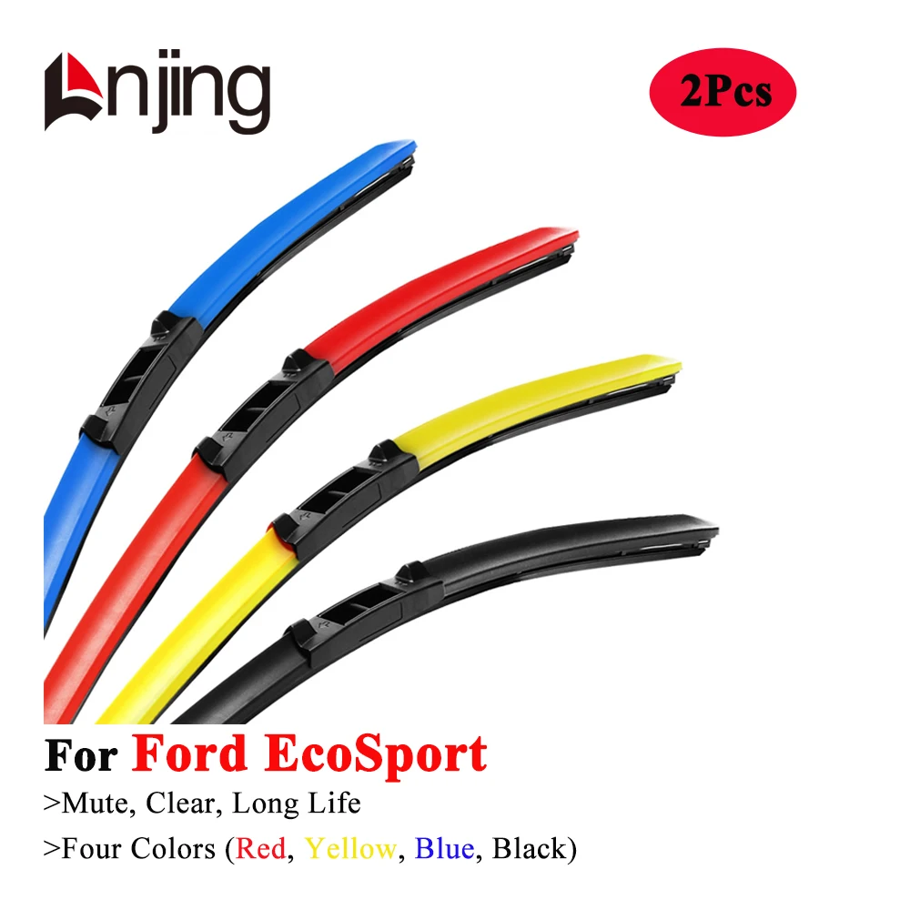 

LNJING Colorful Winshield Wiper Blades For Ford EcoSport SUV BK 2002 2005 2008 2010 2013 2015 2017 2018 2019 2020 2021 2022 2023