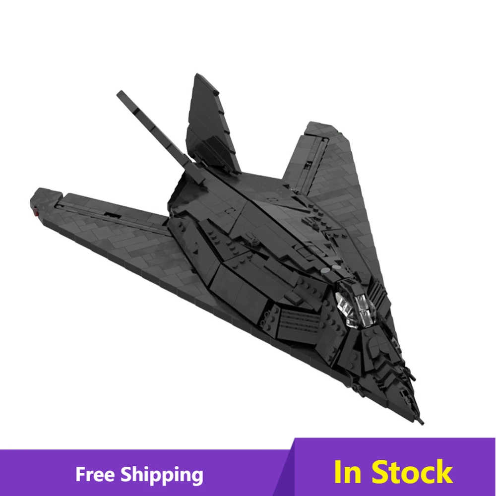 

F-117 Nighthawk Wars самолет истребитель набор строительных блоков черный стелс линкор кирпичи модель игрушки для взрослых коллекция подарков
