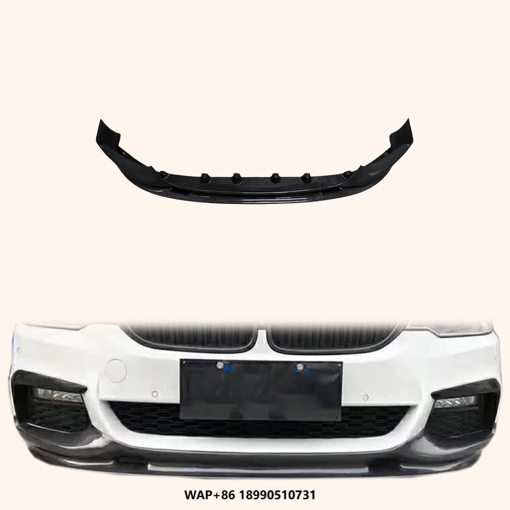 

For 5 Series G30 (17-19) M Sport Only Carbon Fiber 3D Style Front Bumper Lip Body Part Product