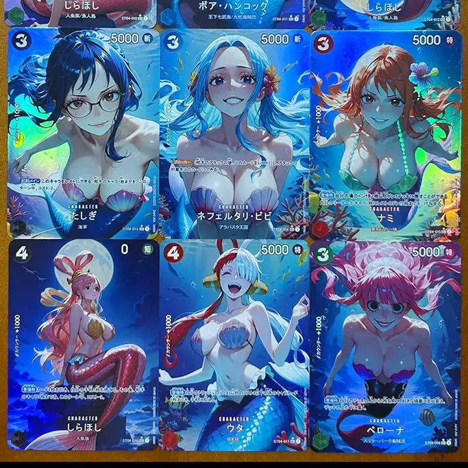 

BLBU ACG OPCG Card One Piece Collectible Card BoaHancock Sexy UTA Mermaid Anime Card Nami Nico Robin Card OP DIY Card Boys gifts
