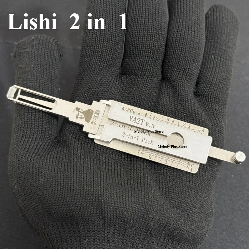 

Professional Car Locksmith Tool Lishi 2-in-1 Decoder Pick VA2T V.3 for Peugeot Citroen Auto Lock Opener Repair Hand Tools Ganzua