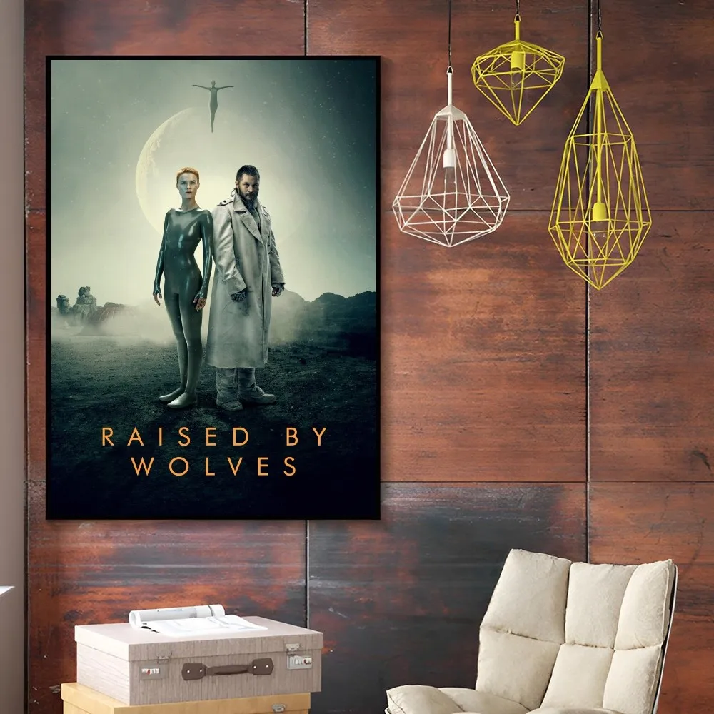 مسلسل تلفزيوني-ملصق فني ذاتي اللصق ، يرفعه الذئاب ، ملصق ورقي مقاوم للماء ، قهوة ، منزل ، بار ، غرفة ، ديكور جداري ، 1 *